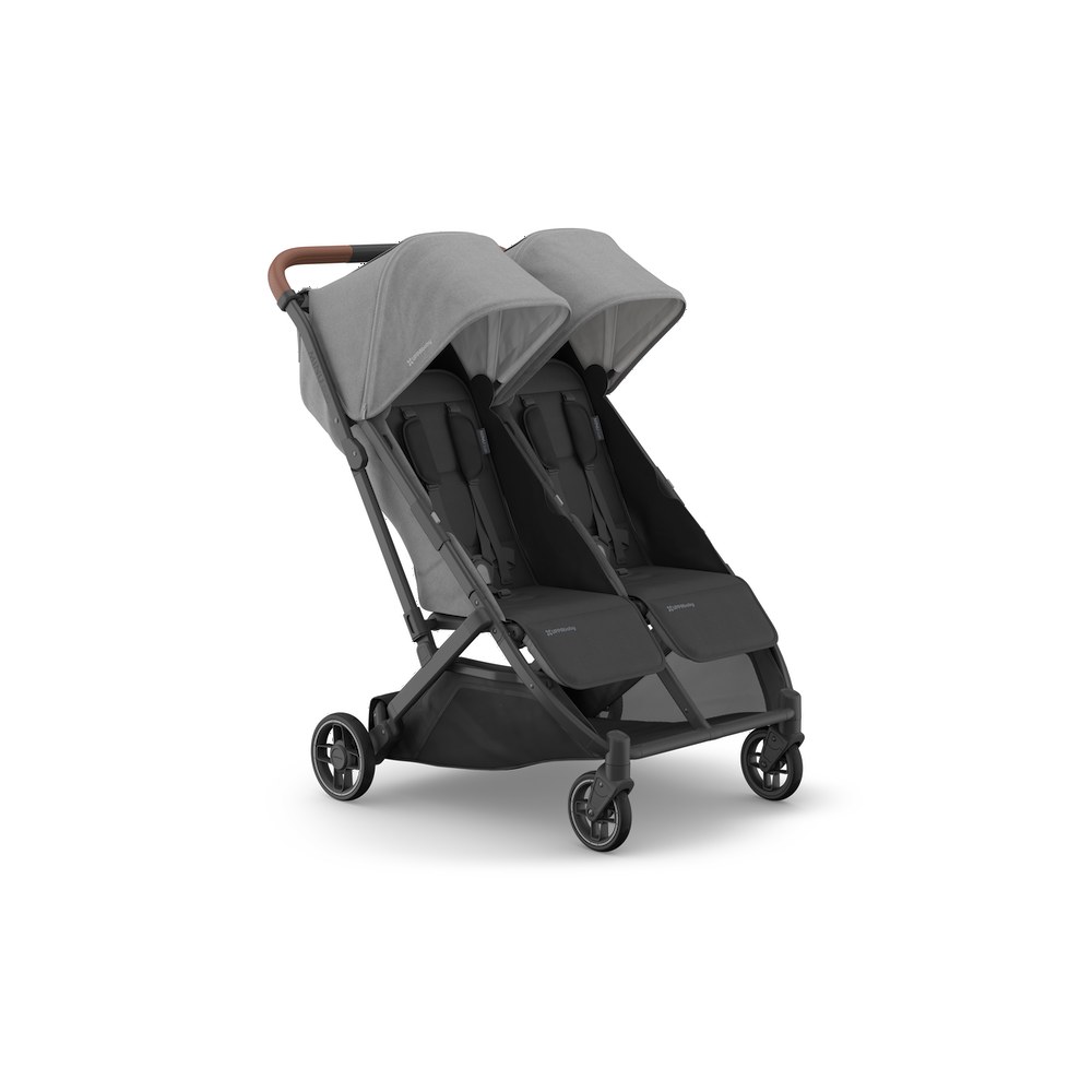 UPPAbaby Minu Duo side-by-side double stroller in gray