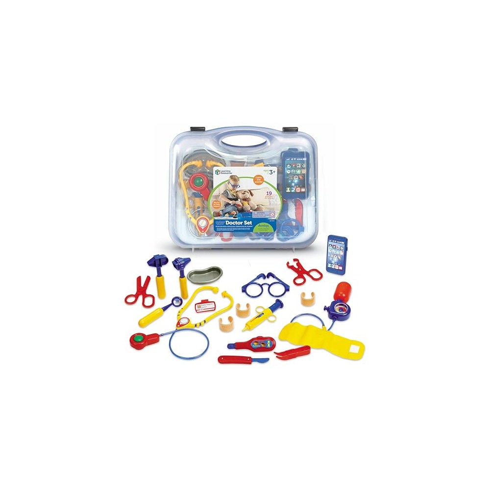 Learning Resources Pretend and Play Doctor Set with carrying case and tools